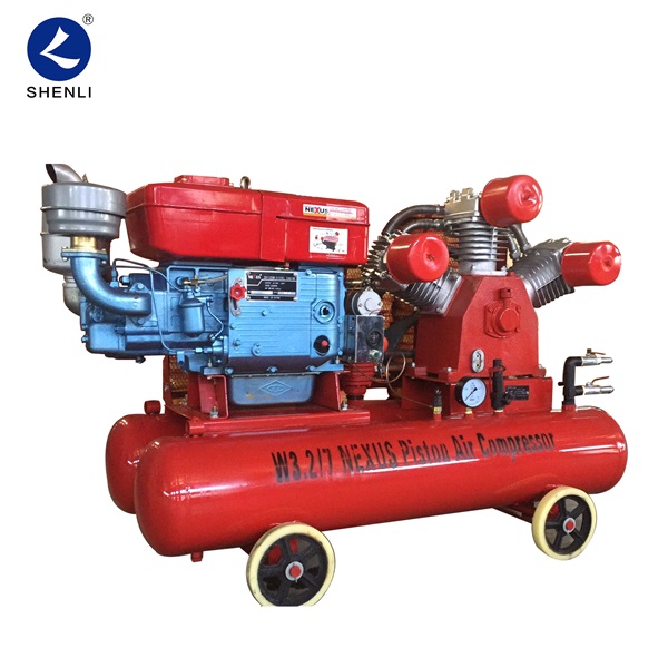 22KW diesel reciprocating mining piston air compressor for Mining