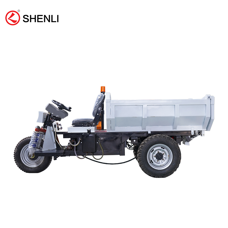 1.5 Ton 4kW AC Motor Mining Electric Dump Tricycle