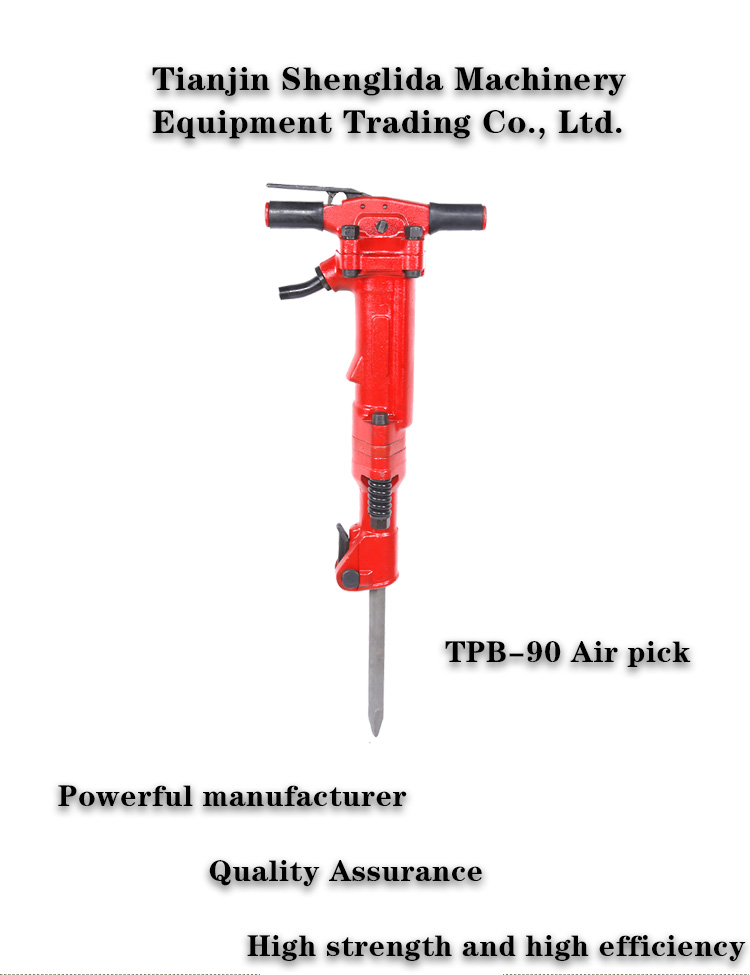 Best Price Efficiency TPB-90 Pneumatic Rock Concrete Breaker Hammer Air Pick For Bridges Roads Construction 