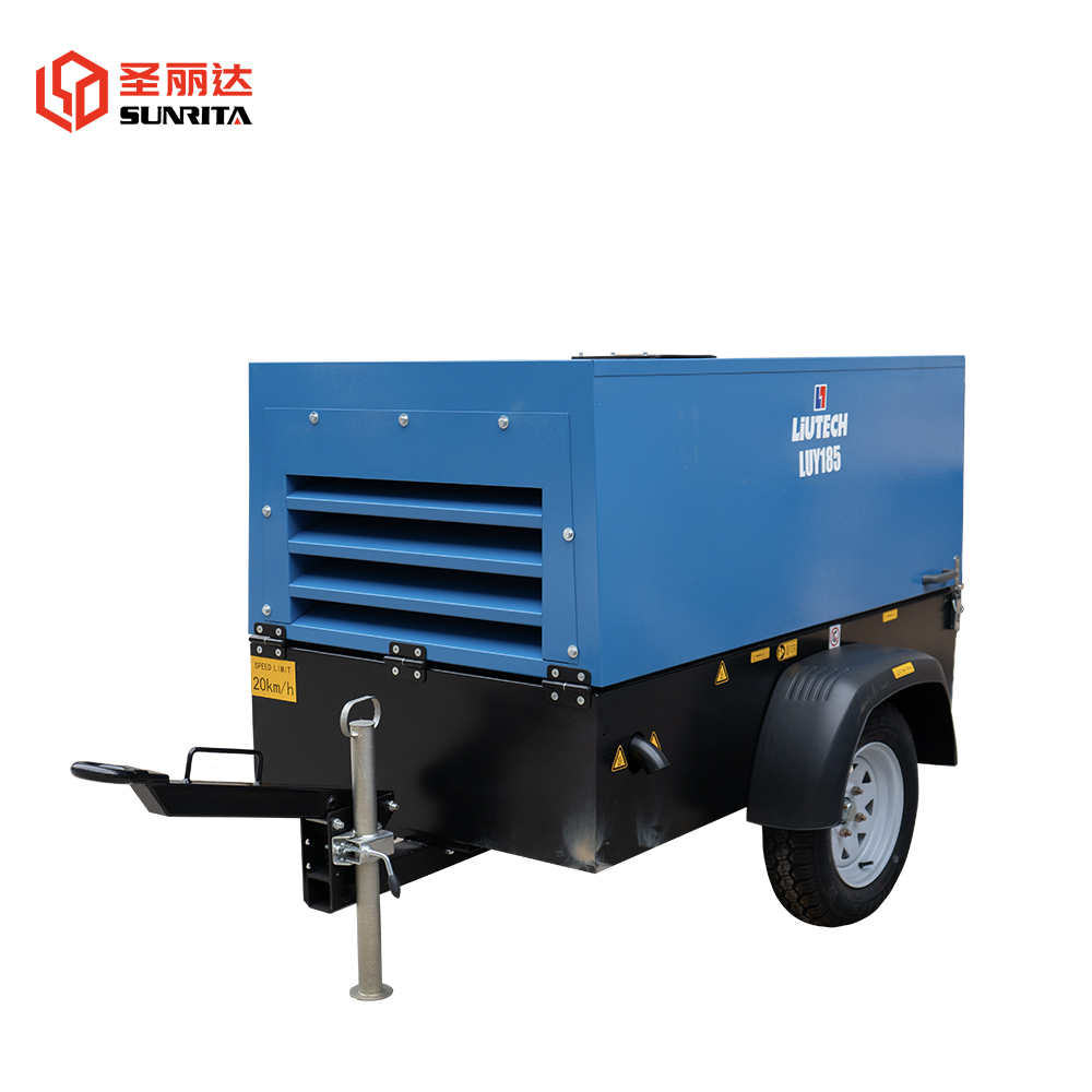 LUY050-7 180cfm 7Bar Handheld Drill Diesel Air Compressor